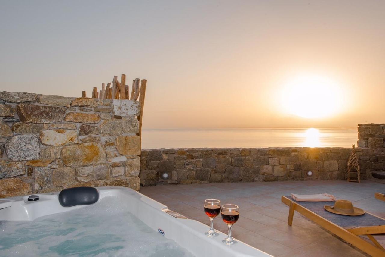 Gorgeous Studio In Cycladic Architecture Overlooking The Aegean Apartment Houlakia  ภายนอก รูปภาพ