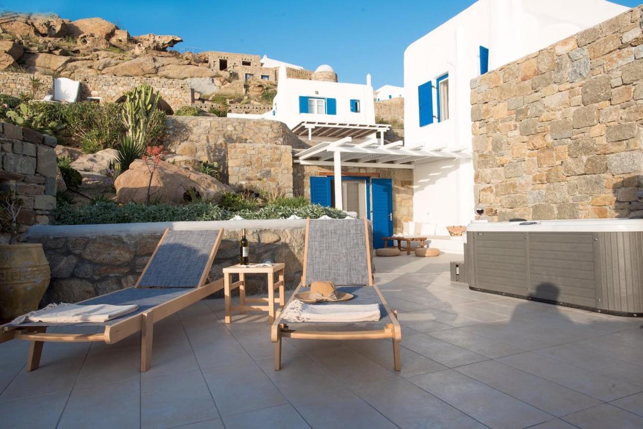 Gorgeous Studio In Cycladic Architecture Overlooking The Aegean Apartment Houlakia  ภายนอก รูปภาพ